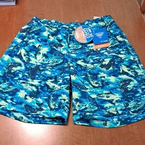 Cabela's Ocean Blue Shark Pattern Men's Swim S